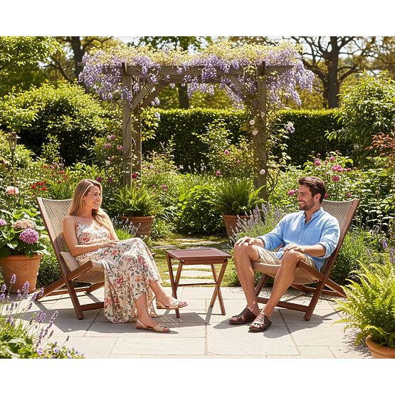 Komplet terasnega pohištva CHILL TOFFI ležalniki in miza