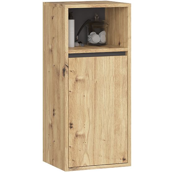 KOMPLET VISEČEGA KOPALNIŠKEGA POHIŠTVA VAMI HRAST ARTISAN / GRAFITNO SIVA