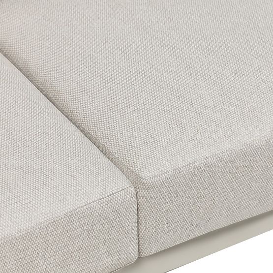 Komplet vrtnega pohištva Japori, aluminij, svetlo bež, zaobljen