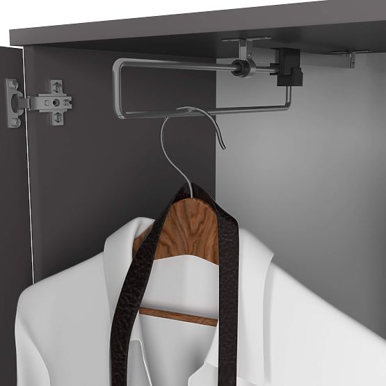 KOMPLET ZA HODNIK ENTRO PK GRAFITNO SIVA