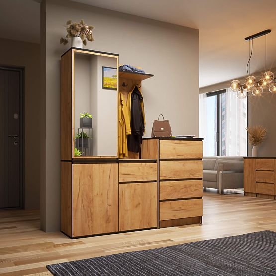 KOMPLET ZA HODNIK ENTRO PK HRAST CRAFT