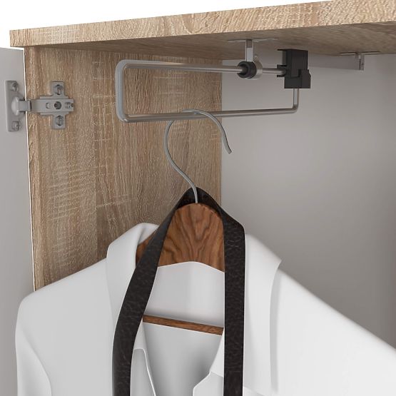 KOMPLET ZA PREDPROSTOR ENTRO PK HRAST SONOMA / BELA