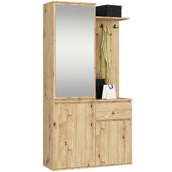 KOMPLET ZA PREDSOBO ENTRO PK HRAST ARTISAN