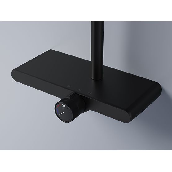 Komplet za prhanje REA Bari Črna