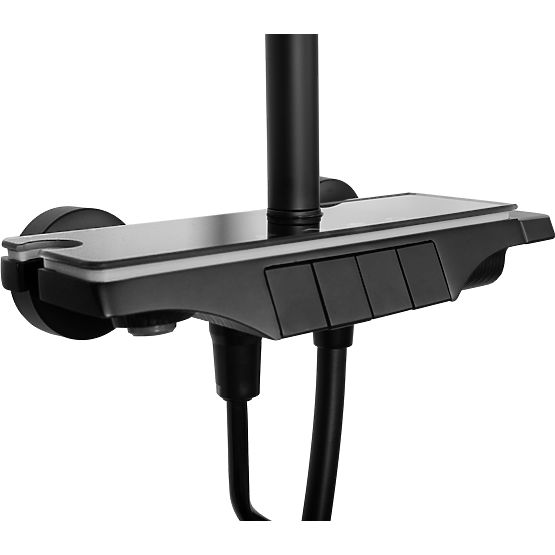 Komplet za prhanje REA Savio z LED zaslonom Črna