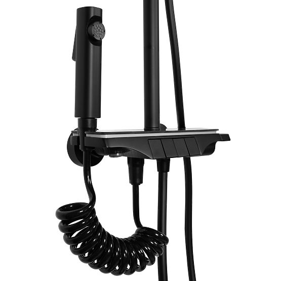 Komplet za prhanje REA Savio z LED zaslonom Črna