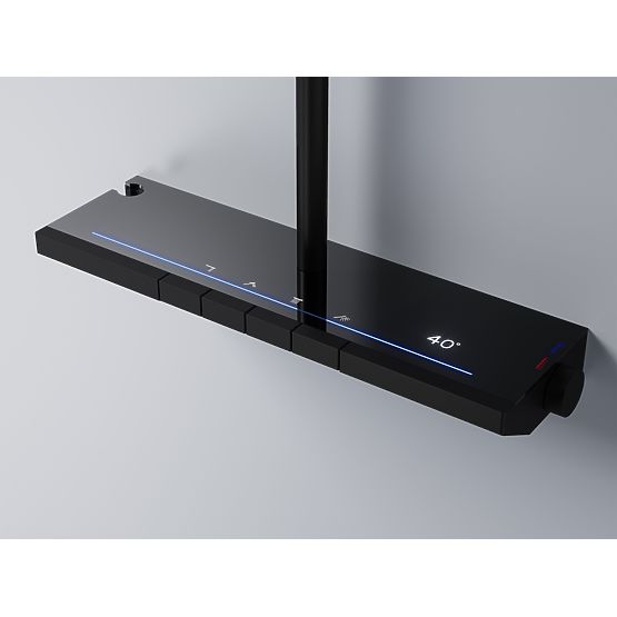 Komplet za prhanje s termostatom REA Pedro Črna