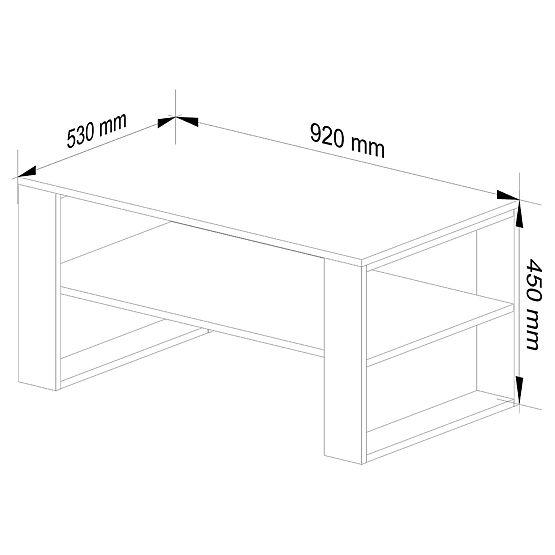 KONFERENČNA MIZA ALEX HRAST SONOMA / BELA