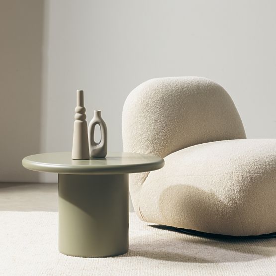 Konferenčna miza Arce 60 cm, olivna, mat