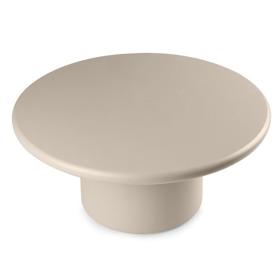 Konferenčna miza Arce 80 cm, temno bež, mat
