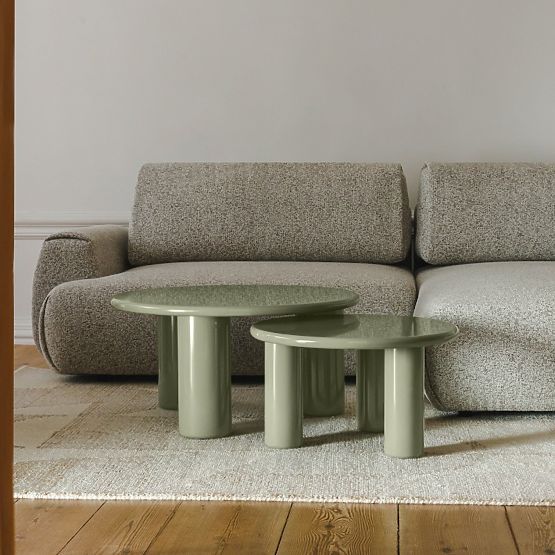 Konferenčna miza Blair 60 cm, olivna, sijoča