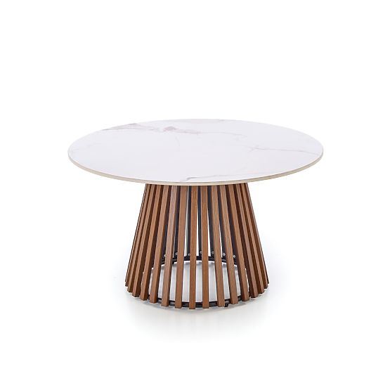 Konferenčna miza CARINA bež marmor / oreh (2p=1ks)