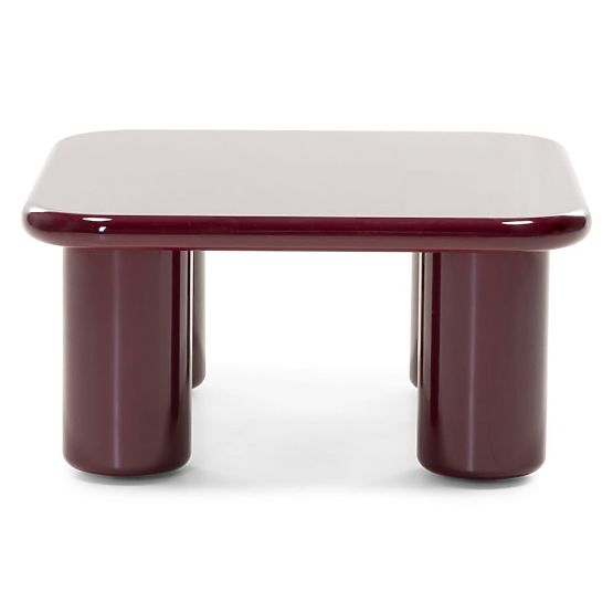 Konferenčna miza Cherry 70 cm, bordo/višnja, sijajna