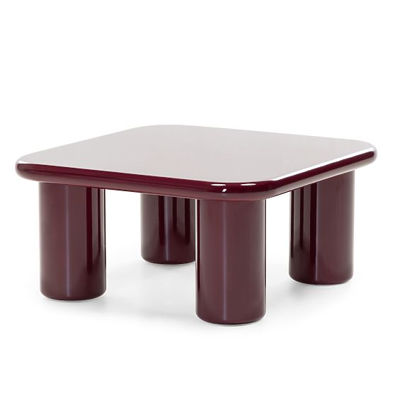 Konferenčna miza Cherry 70 cm, bordo/višnja, sijajna