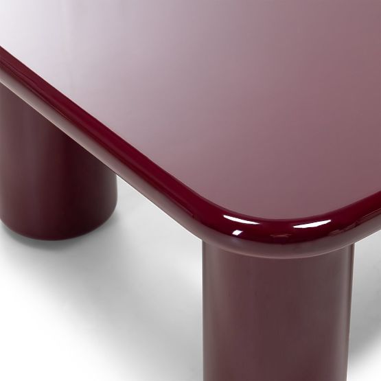 Konferenčna miza Cherry 70 cm, bordo/višnja, sijajna
