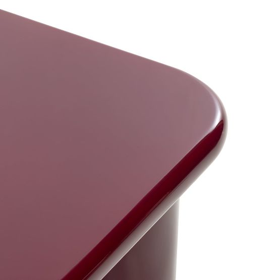 Konferenčna miza Cherry 70 cm, bordo/višnja, sijajna