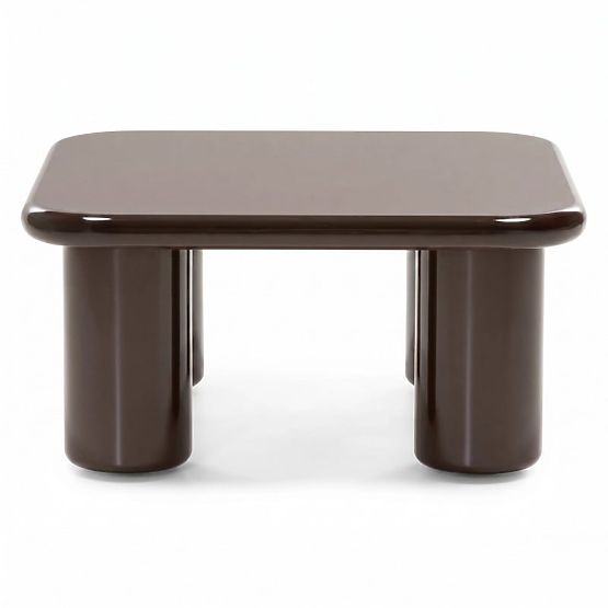 Konferenčna miza Cherry 70 cm, čokoladna, sijoča