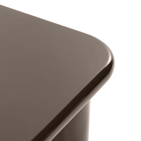 Konferenčna miza Cherry 70 cm, čokoladna, sijoča