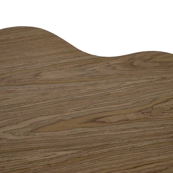 Konferenčna miza Cosmo 90 cm, oreh, zaobljena oblika