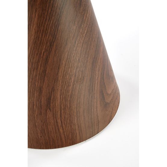 Konferenčna miza GENESIS_S bel marmor / oreh / zlato