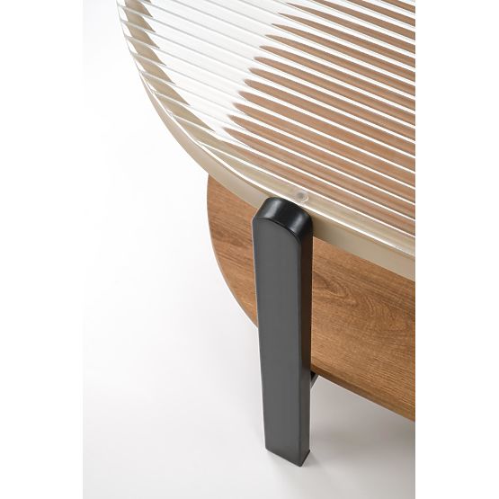 Konferenčna miza KAMALA, naravna / črna (1p=1ks)