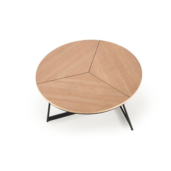 Konferenčna miza KARIDA naravni hrast/črna (1p=1ks)