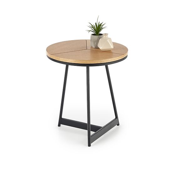 Konferenčna miza KARIDA-S naravni hrast/črna (1p=1ks)