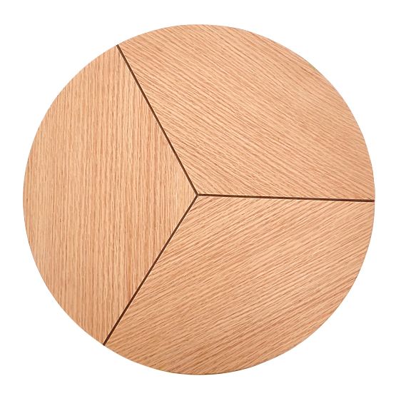 Konferenčna miza KARIDA-S naravni hrast/črna (1p=1ks)