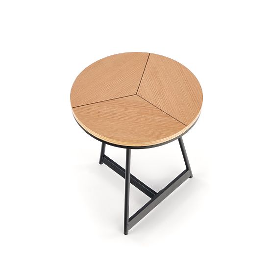 Konferenčna miza KARIDA-S naravni hrast/črna (1p=1ks)