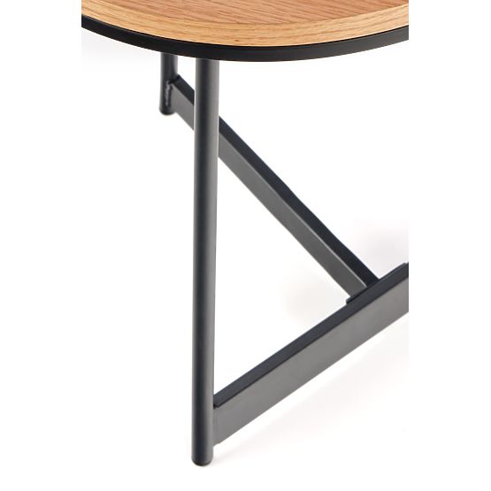 Konferenčna miza KARIDA-S naravni hrast/črna (1p=1ks)