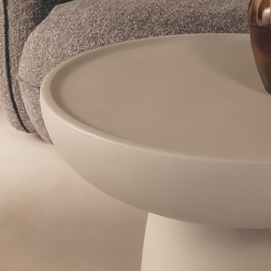 Konferenčna miza Lagoon 60 cm, bež, mat