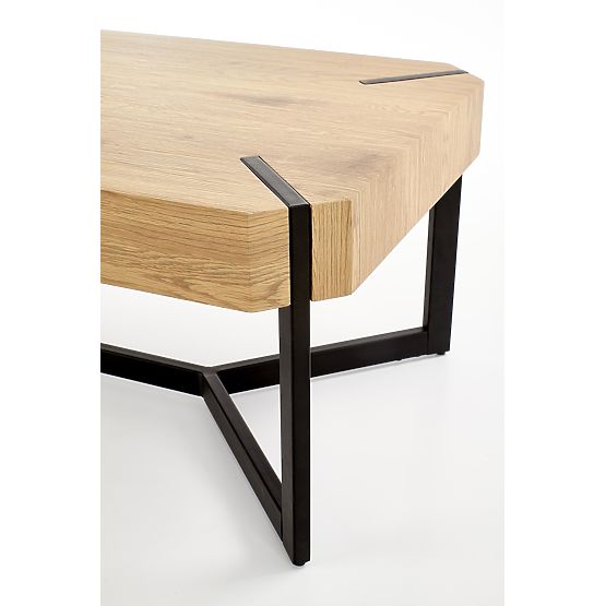 Konferenčna miza LAVIDA - zlati hrast/črna