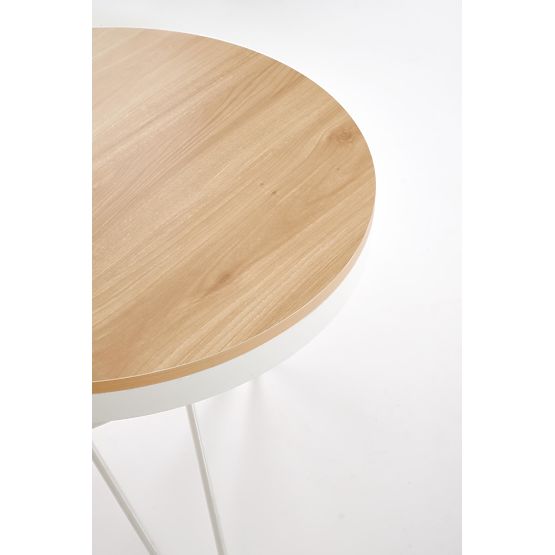 Konferenčna miza LEILA, naravna / bela