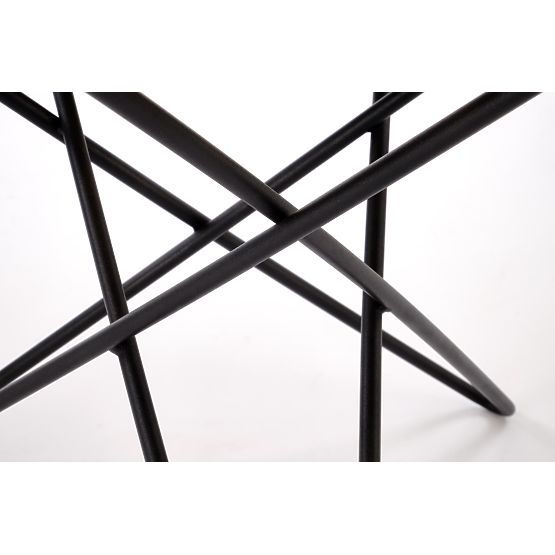 Konferenčna miza LEILA, naravna / črna (1p=1ks)