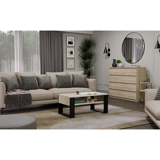 Konferenčna miza Modern 2P HRAST SONOMA ČRNA