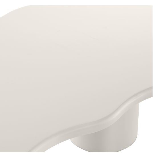 Konferenčna miza Muse sivo-bež, mat, zaobljene oblike