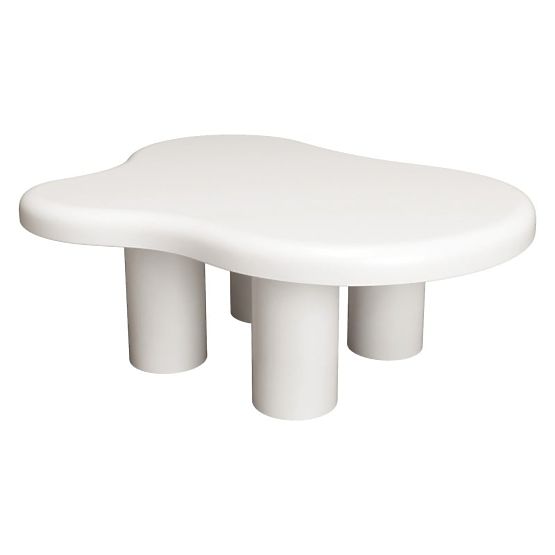 Konferenčna miza Vercelli 100 cm, bela