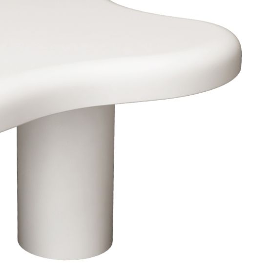 Konferenčna miza Vercelli 100 cm, bela