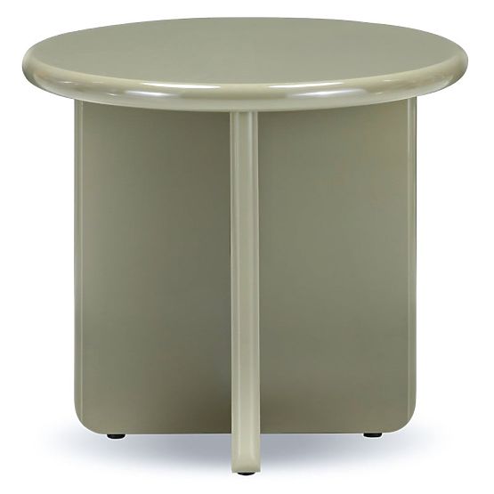 Konferenčna miza Vivid 50 cm, olivna, sijajna