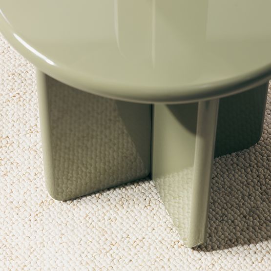 Konferenčna miza Vivid 50 cm, olivna, sijajna