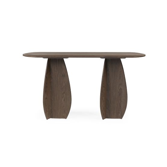 Konzola/pisalna miza Noku 150 cm, temni oreh