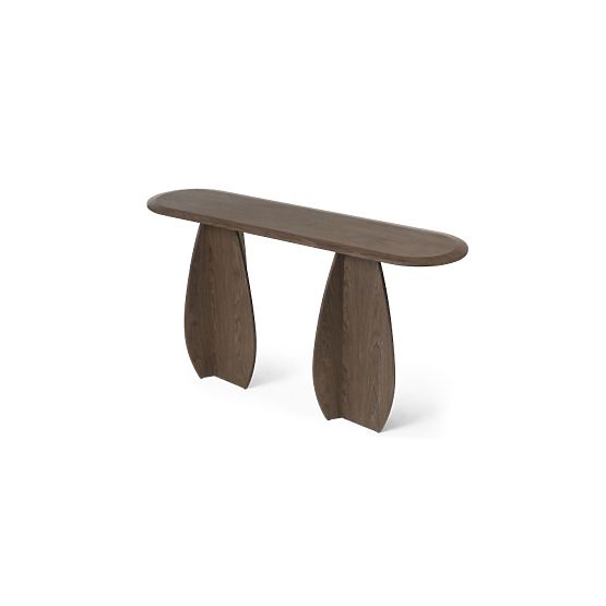 Konzola/pisalna miza Noku 150 cm, temni oreh