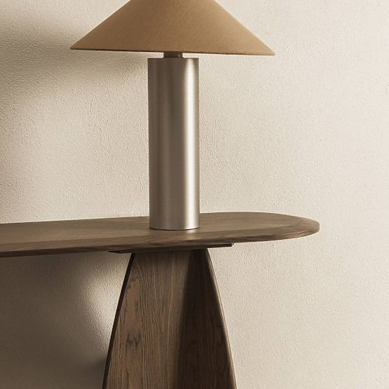 Konzola/pisalna miza Noku 150 cm, temni oreh