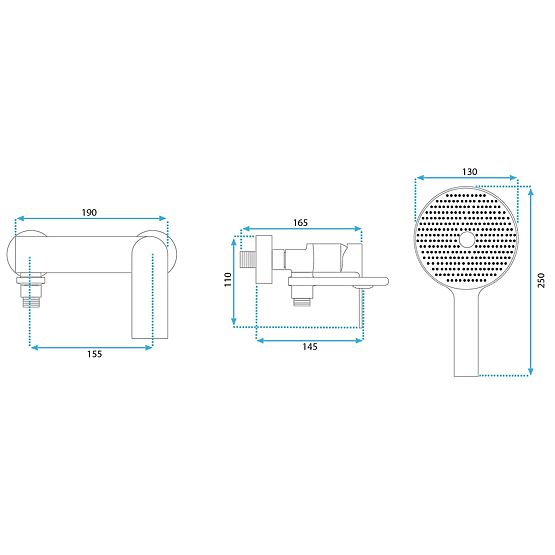 Kopalniška Armatura REA Veneta Zlata Krtačena