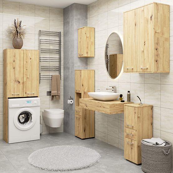 KOPALNIŠKA OMARA FIN STEBER 30 2D 1SZ 85cm PK HRAST ARTISAN