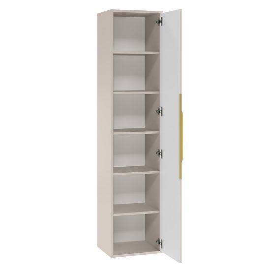 Kopalniška omarica Avila, rebrasta, z zlato ročico, kašmir