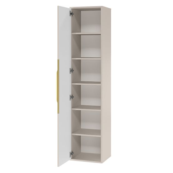 Kopalniška omarica Avila, rebrasta, z zlato ročico, kašmir