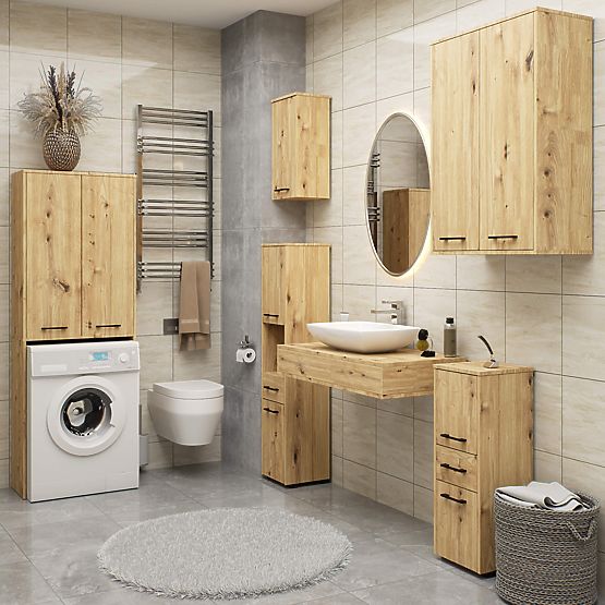 KOPALNIŠKA OMARICA FIN 2 VRATI HRAST ARTISAN