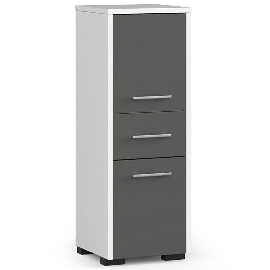 KOPALNIŠKA OMARICA FIN STEBER 30 2D 1SZ 85cm PK BELA / SIVA