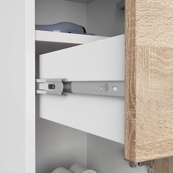 KOPALNIŠKA OMARICA FIN STEBER 30 2D 1SZ 85cm PK BELA / SONOMA